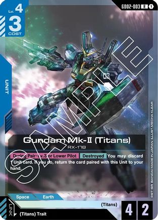 Gundam Mk-II (Titans) (GD02-003) - Dual Impact Holofoil - for just $0.06! 