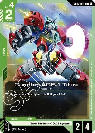 Gundam AGE-1 Titus (GD02-031) - Dual Impact - for just $0.04! 