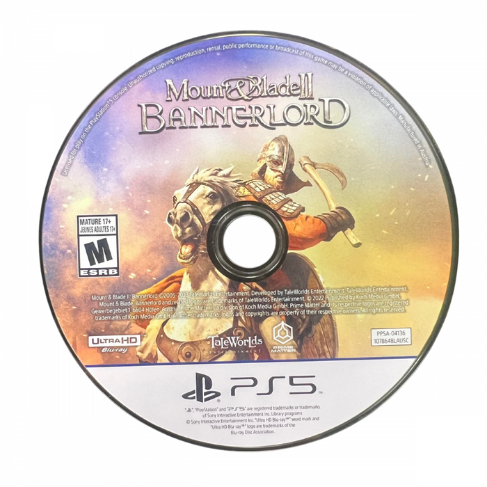 Mount & Blade II: Bannerlord – PlayStation 5 (PS5) - for just $0! 