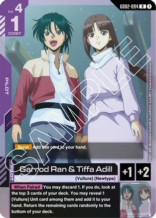 Garrod Ran & Tiffa Adill (GD02-094) - Dual Impact Holofoil - for just $0.13! 