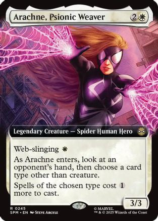 Arachne, Psionic Weaver (Extended Art) (SPM-245) - Marvel's Spider-Man Foil - for just $0.14! 