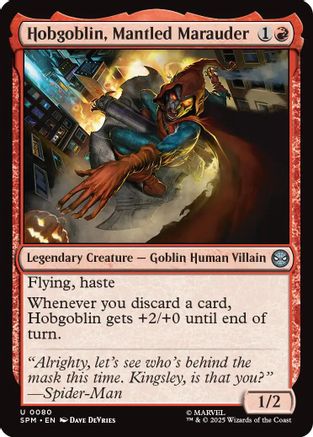 Hobgoblin, Mantled Marauder (SPM-080) - Marvel's Spider-Man Foil - for just $0.07! 