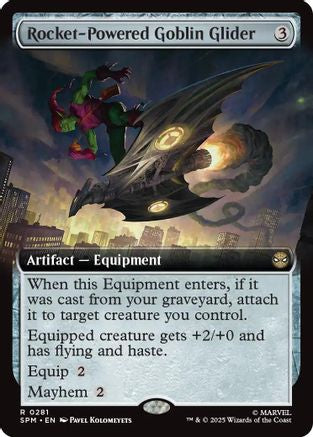 Rocket-Powered Goblin Glider (Extended Art) (SPM-281) - Marvel's Spider-Man Foil - for just $0.13! 