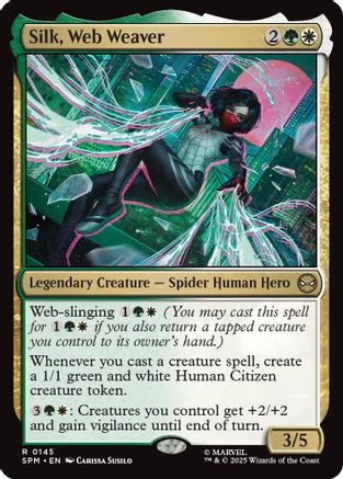 Silk, Web Weaver (SPM-145) - Marvel's Spider-Man Foil - for just $0.14! 