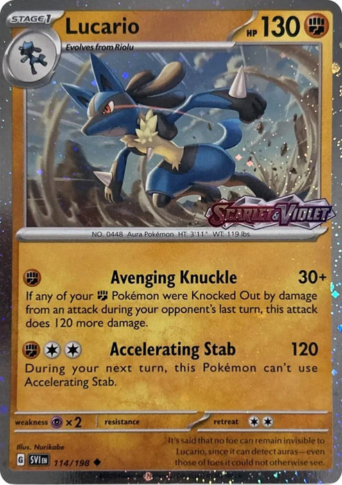 Lucario (114/198) (Scarely & Violet Stamp) [Miscellaneous Cards] - for just $0.35! 