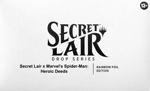Secret Lair Drop: Secret Lair x Marvel's Spider-Man: Heroic Deeds - Rainbow Foil Edition [SLD] - for just $49.99! 