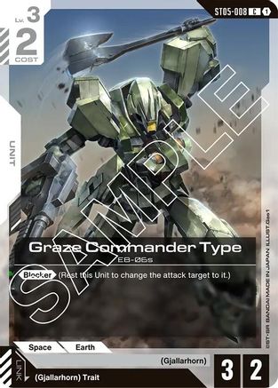 Graze Commander Type (ST05-008) - Starter Deck 05 Iron Bloom - for just $0.08! 