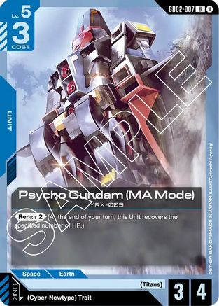 Psycho Gundam (MA Mode) (GD02-007) - Dual Impact - for just $0.04! 