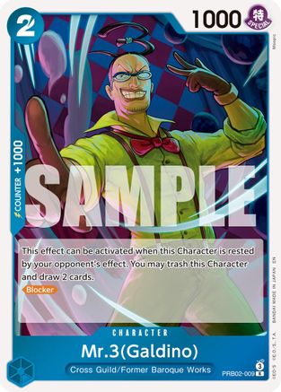 Mr.3(Galdino) - PRB02-009 (PRB02-009) - Premium Booster -The Best- Vol. 2 Foil - for just $0.35! 