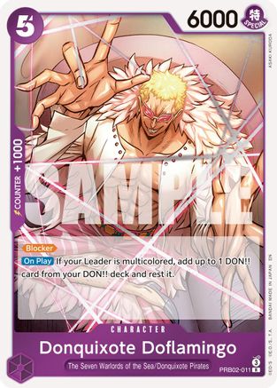 Donquixote Doflamingo (PRB02-011) - Premium Booster -The Best- Vol. 2 Foil - for just $0.33! 