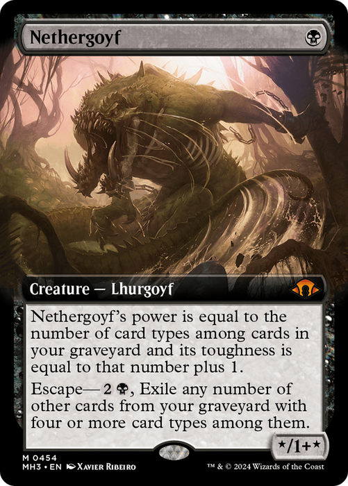 Nethergoyf (Extended Art) (MH3-454) - Modern Horizons 3: (Extended Art) - for just $2.23! 