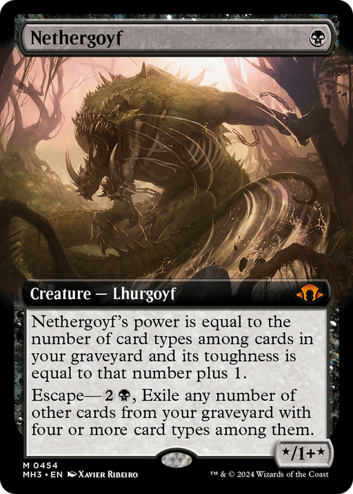 Nethergoyf (Extended Art) (MH3-454) - Modern Horizons 3: (Extended Art) - for just $2.15! 