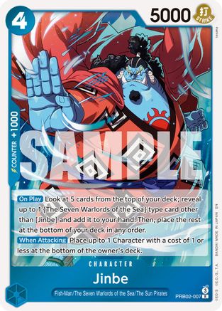 Jinbe - PRB02-007 (PRB02-007) - Premium Booster -The Best- Vol. 2 - for just $0.33! 