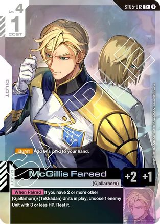 McGillis Fareed (C+) (ST05-012) - Starter Deck 05 Iron Bloom Holofoil - for just $1.62! 