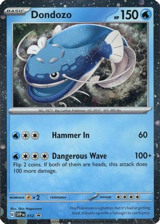 Dondozo (Cosmos Holofoil) 012 - SV Scarlet & Violet Promo Cards Holofoil - for just $0.39! 