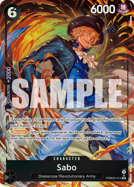 Sabo (Alternate Art) [Premium Booster -The Best- Vol. 2] - for just $13.35! 