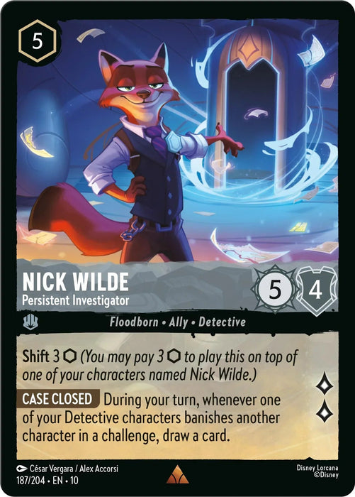 Nick Wilde - Persistent Investigator (187/204) [Whispers in the Well] - for just $0.10! 