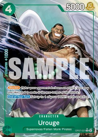 Urouge (Alternate Art) (OP07-021) - Premium Booster -The Best- Vol. 2 Foil - for just $0.88! 