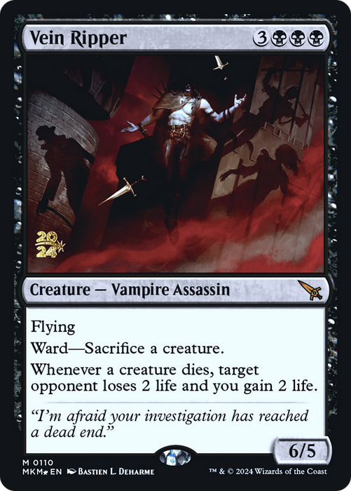 Vein Ripper (PRE-110) - Murders at Karlov Manor Promos Foil - for just $5.10! 