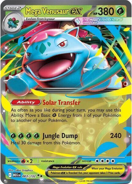 Mega Venusaur ex (003/132) [Mega Evolutions: Base Set] - for just $0.40! 