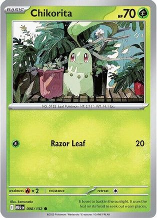 Chikorita 008 - ME01 Mega Evolution - for just $0.05! 