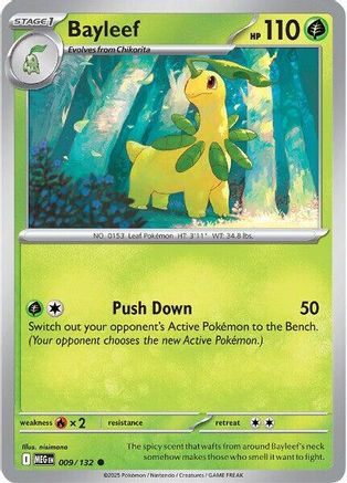 Bayleef 009 - ME01 Mega Evolution Reverse Holofoil - for just $0.13! 