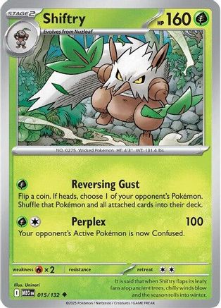 Shiftry 015 - ME01 Mega Evolution Reverse Holofoil - for just $0.10! 