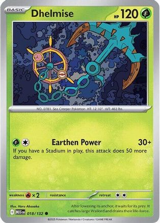 Dhelmise 018 - ME01 Mega Evolution - for just $0.03! 
