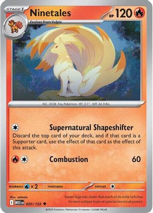 Ninetales 020 - ME01 Mega Evolution - for just $0.03! 