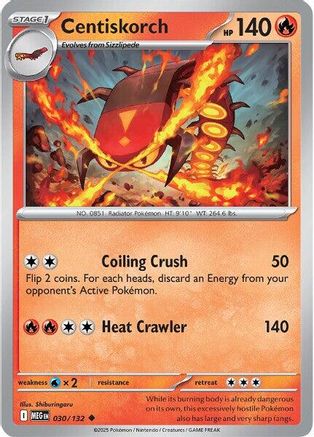 Centiskorch 030 - ME01 Mega Evolution - for just $0.03! 