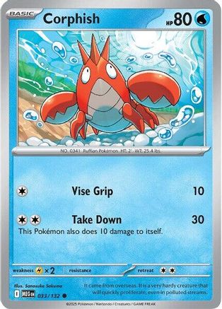 Corphish 033 - ME01 Mega Evolution - for just $0.03! 