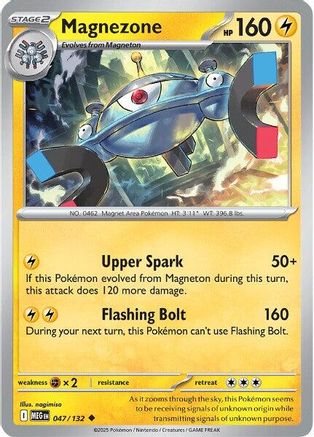 Magnezone 047 - ME01 Mega Evolution Reverse Holofoil - for just $0.08! 