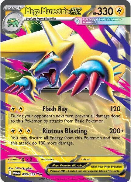 Mega Manectric ex (050/132) [Mega Evolutions: Base Set] - for just $0.30! 