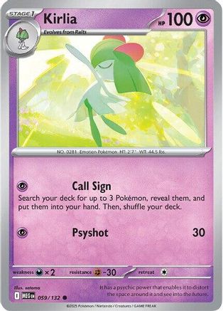 Kirlia 059 - ME01 Mega Evolution - for just $0.10! 