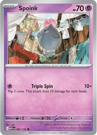 Spoink 062 - ME01 Mega Evolution - for just $0.03! 