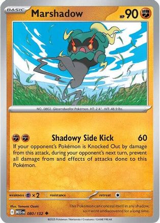 Marshadow 080/132 - ME01 Mega Evolution Reverse Holofoil - for just $0.05! 