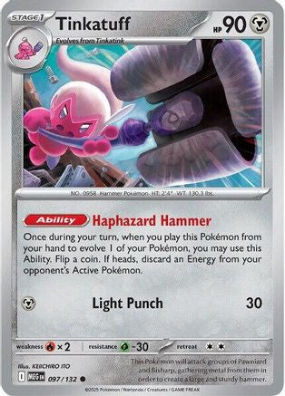 Tinkatuff 097 - ME01 Mega Evolution Reverse Holofoil - for just $0.10! 