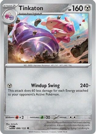 Tinkaton 098 - ME01 Mega Evolution Reverse Holofoil - for just $0.13! 