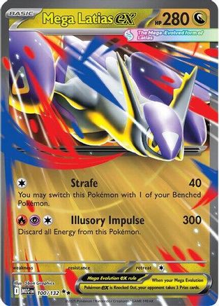 Mega Latias ex 100/132 - ME01 Mega Evolution Holofoil - for just $0.23! 