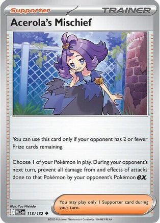 Acerola's Mischief 113/132 - ME01 Mega Evolution - for just $0.05! 