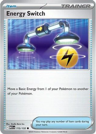 Energy Switch 115 - ME01 Mega Evolution Reverse Holofoil - for just $0.15! 