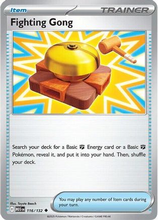 Fighting Gong 116/132 - ME01 Mega Evolution Reverse Holofoil - for just $0.13! 