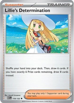 Lillie's Determination 119/132 - ME01 Mega Evolution Reverse Holofoil - for just $0.33! 
