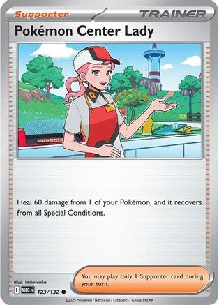 Pokemon Center Lady 123 - ME01 Mega Evolution - for just $0.08! 