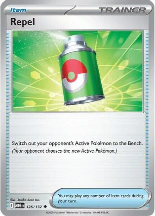 Repel 126 - ME01 Mega Evolution Reverse Holofoil - for just $0.05! 