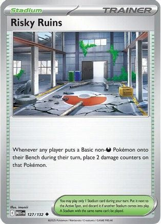 Risky Ruins 127 - ME01 Mega Evolution Reverse Holofoil - for just $0.10! 