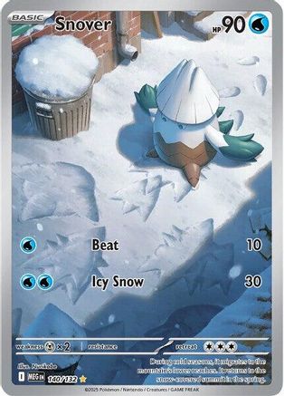 Snover 140/132 - ME01 Mega Evolution Holofoil - for just $0.73! 