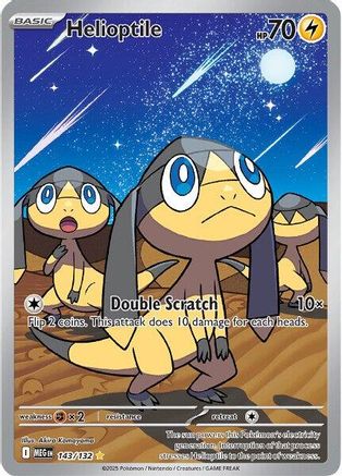 Helioptile 143/132 - ME01 Mega Evolution Holofoil - for just $1.15! 