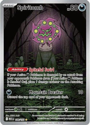 Spiritomb 148/132 - ME01 Mega Evolution Holofoil - for just $1.60! 