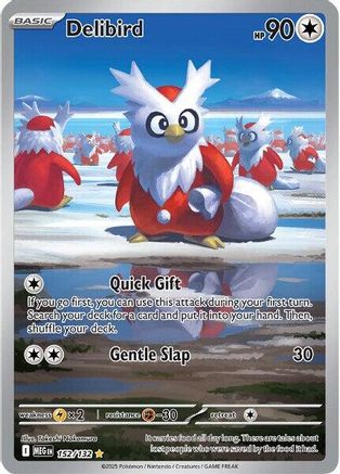 Delibird 152/132 - ME01 Mega Evolution Holofoil - for just $0.90! 